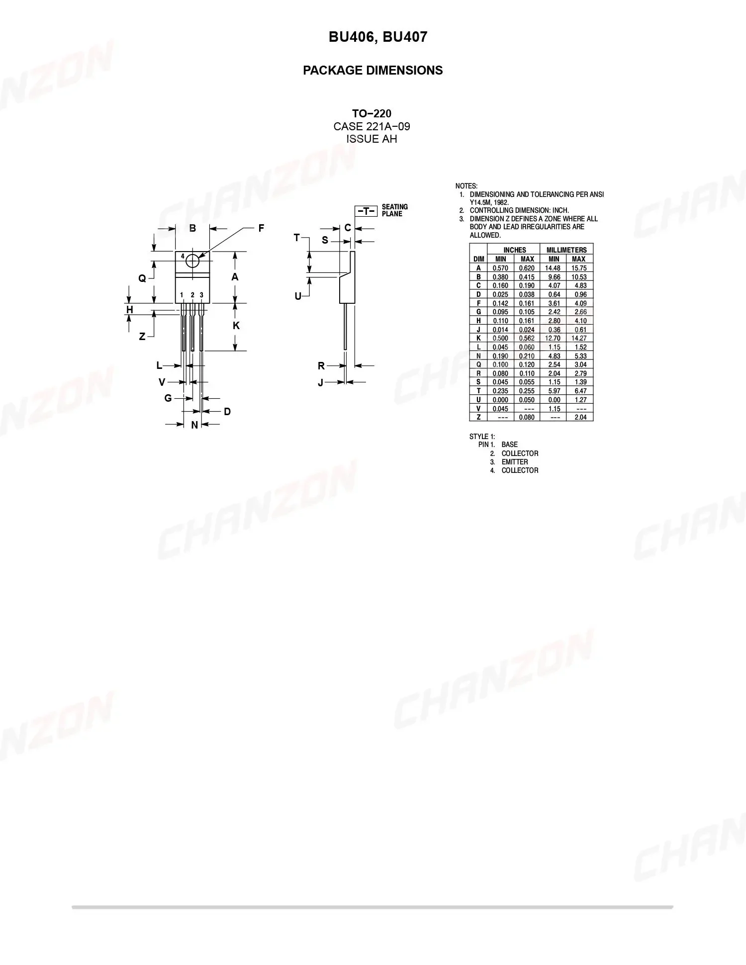 10 stücke BU406 ZU-220 NPN High Power Spannung Transistor Bipolar Junction BJT Leistungsstarke Triode Rohr Fets 7A 200V Integrierte Schaltungen – Detail 6