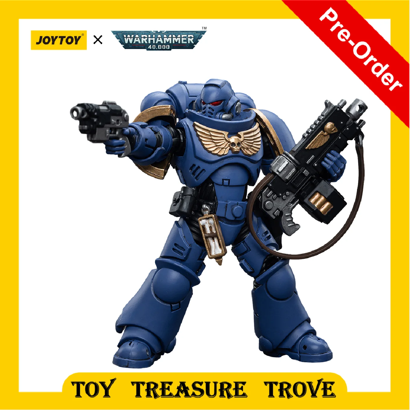 JOYTOY Warhammer 40K 1/18 Figuras De Acción Space Wolves Claw Pack Sigyrr Stoneshield 4.6pulgadas Modelo Coleccionable