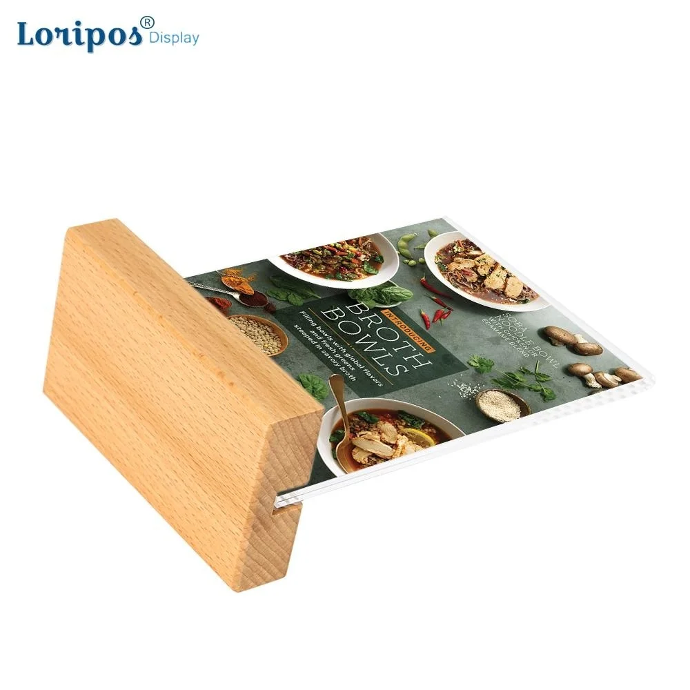 A6 A5 A4 Massivholz Basis Acryl Schildhalter Doppelseitige Pos Einzelhandel Rahmen Zähler Top Poster Informationen Oder Menü halter – Detail 9