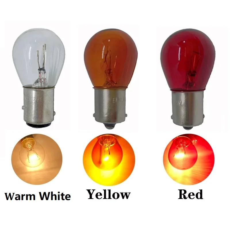 PY21W 1156 BA15S 581 Amber Car Auto Scooter Indicator Break Parking Turn Light Bulb Lamp 21W