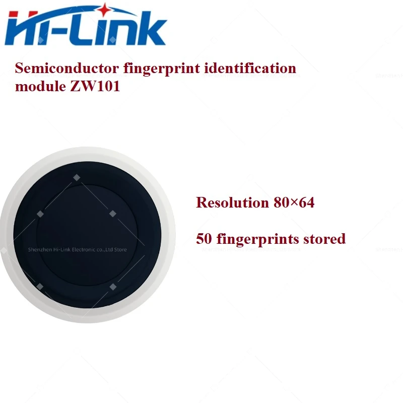 

Free Shipping HLK-ZW101 low power finger detection capacitive semiconductor fingerprint sensor fingerprint recognition module