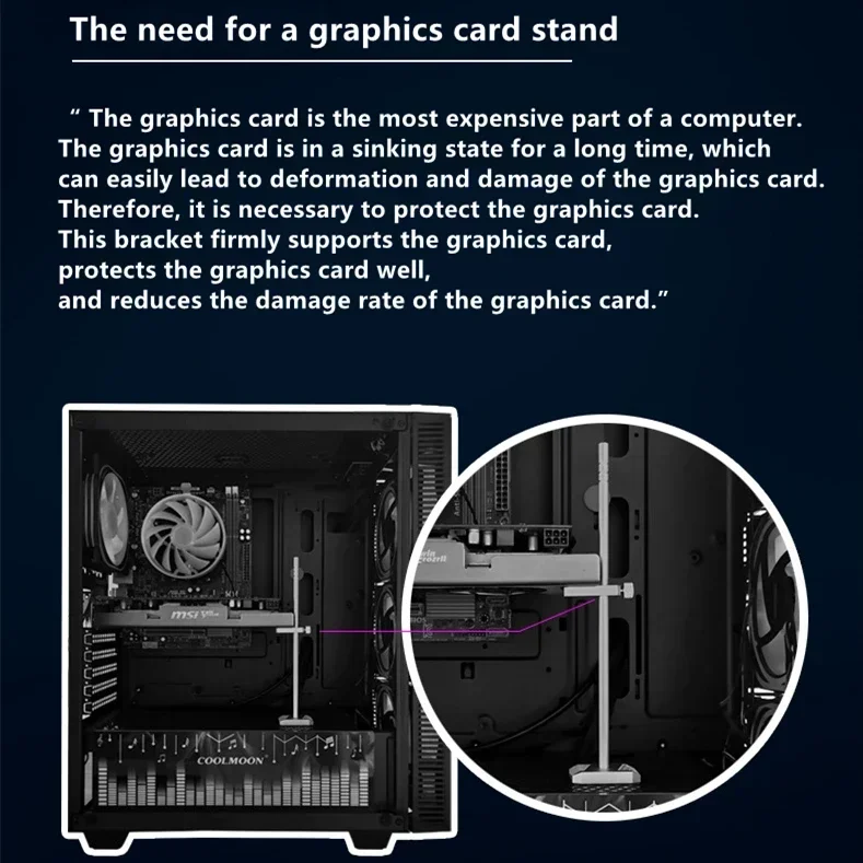 Graphics Card Support GPU Holder Stand Aluminum