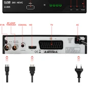 Новинка, H265 телефон, цифровое вещание, ТВ-приставка Dvb T2, спутниковый цифровой ТВ-приемник с HDMI Scart Dolby Ac3 H.265 — изображение 2
