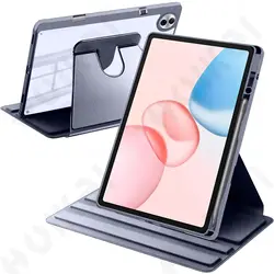 360° Rotating Protective Case with Pen Holder and Auto Wake/Sleep Feature for Honor Pad 10 12.1 (Purple)