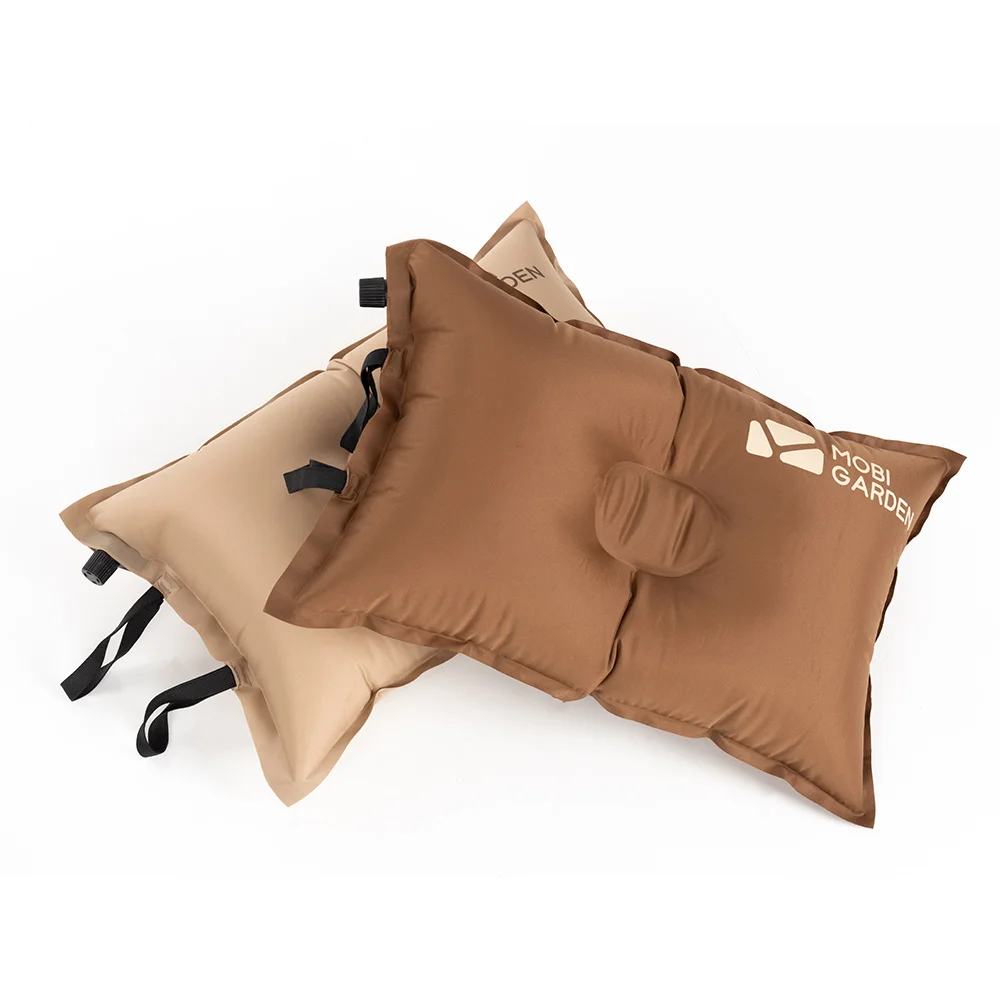 Inflatable camping pillow MOBI GARDEN Camping Inflatable Pillow Automatic Ultralight Sponge Comfortable Outdoor Travel Sleeping Pillow inflatable pillow camping pillow