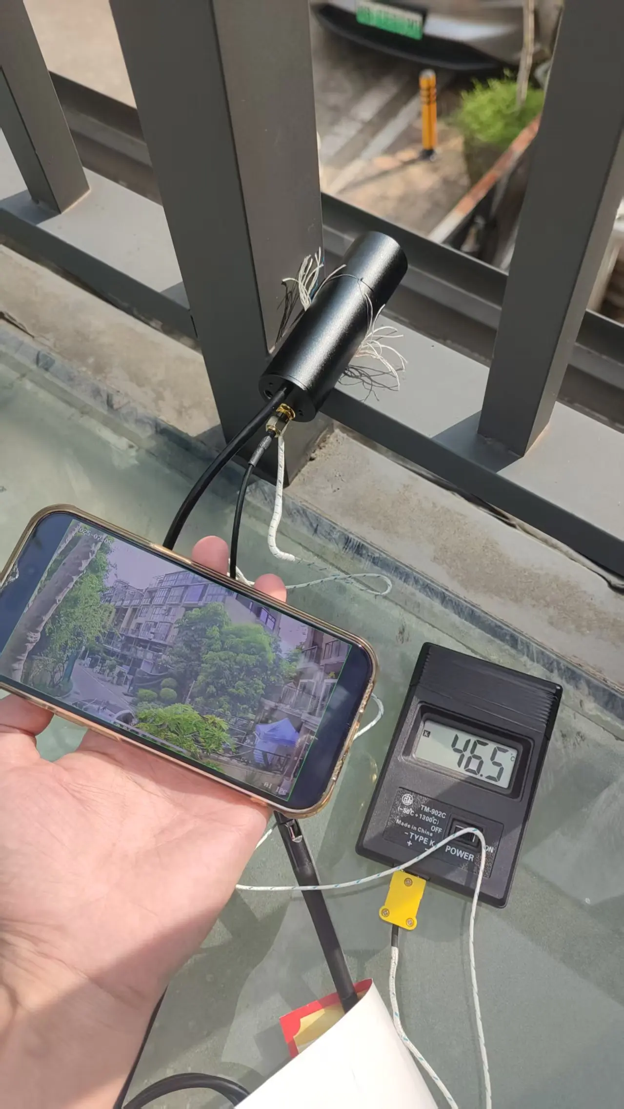 Buitentemperatuur testafbeelding