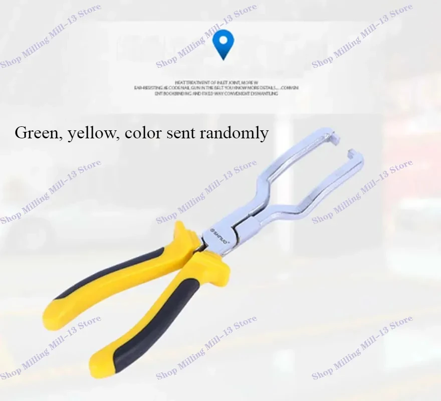 Fuel Line Clip Pipe Plier Disconnect Removal Tool Car Hose Clamp Plier Car Angled Clip Tube Bundle Removal Repair