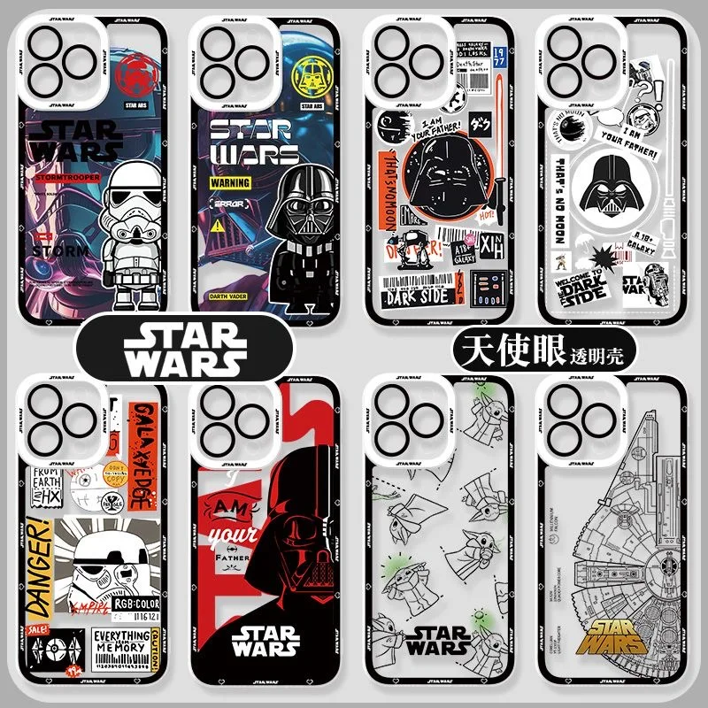 Популярный чехол для телефона S-Stars Warss для iPhone 15 14 13 12 Mini 11 Pro Max X XR XS 7 8 Plus, мягкий силиконовый прозрачный чехол