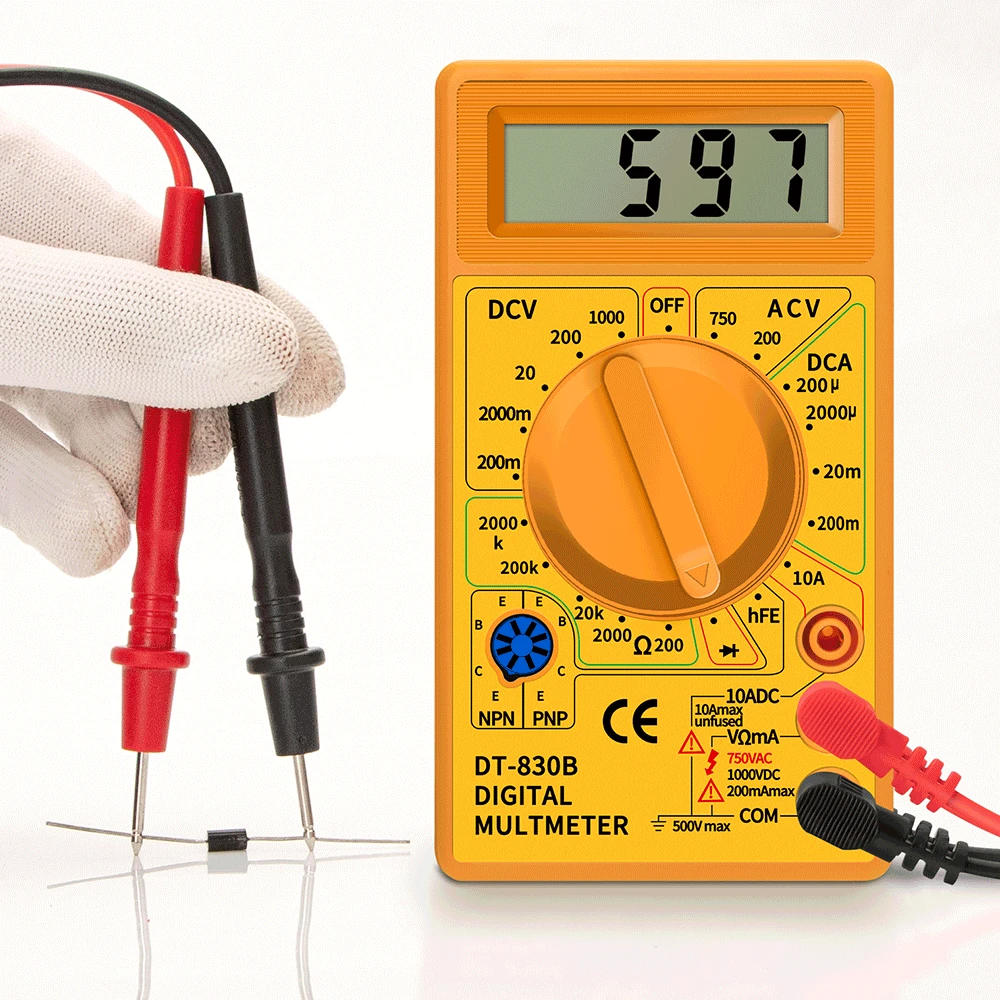 ANENG DT830B Multimeter Tester Handheld Multimetre Digital Multimeters Professional Multi Meter Multimetro Ohm Maltimeter Tools 3