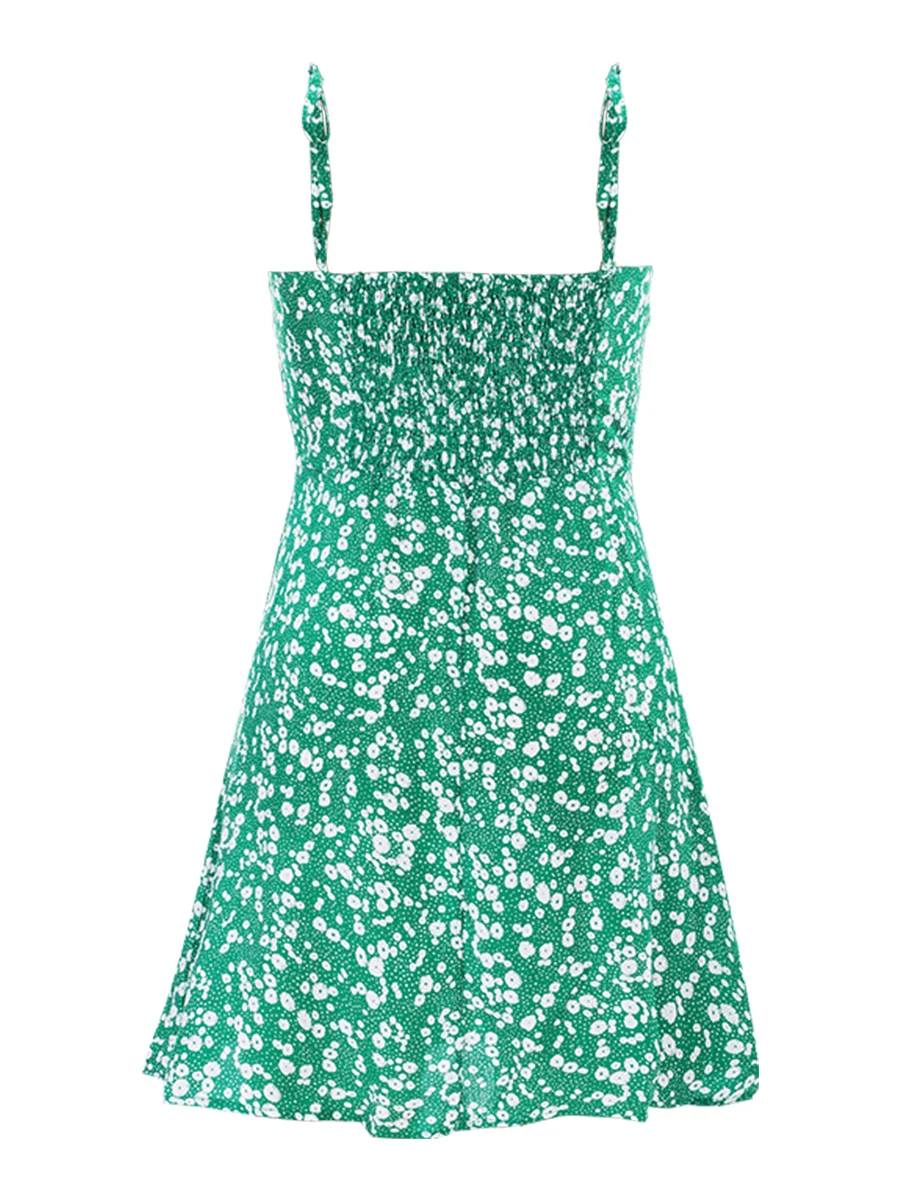 Finjani Woman's Cami Dress Pretty Off Shoulder Allover Floral Print Dresses  Plus Size Chic And Elegant Green Dress