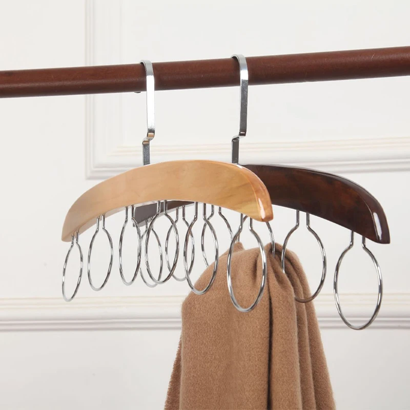 Lot De 4 Porte-ceintures Pivotants 360° - 6 Crochets Chacun, Idéal Pour Cravates, Foulards Et Accessoires
