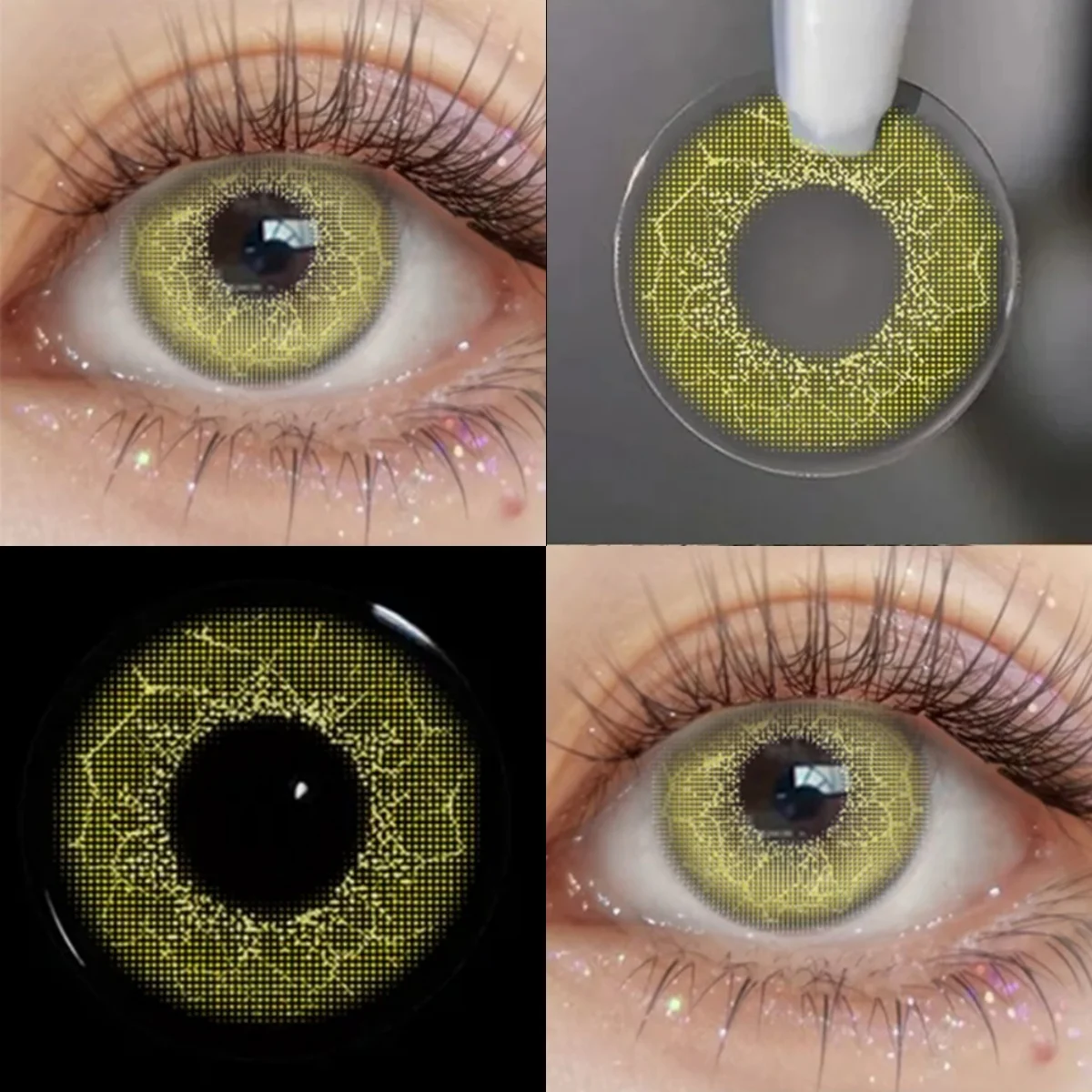 Visuashow Anime-Inspired Color Contact Lenses - Cute Yearly Disposable Lenses