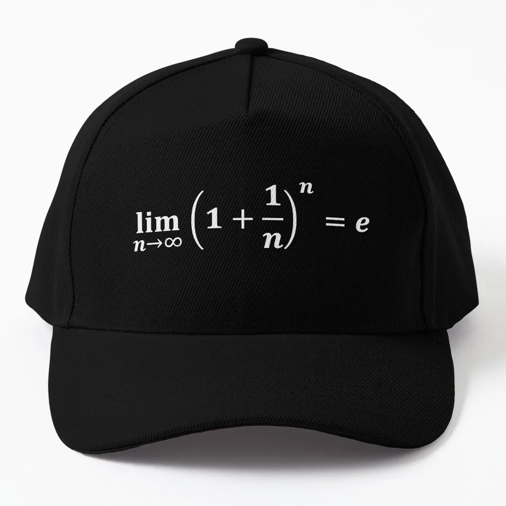 

math equations: limit equals the exponential e, calculus and math Baseball Cap western hats Hats fashion Women'S Cap Men'S