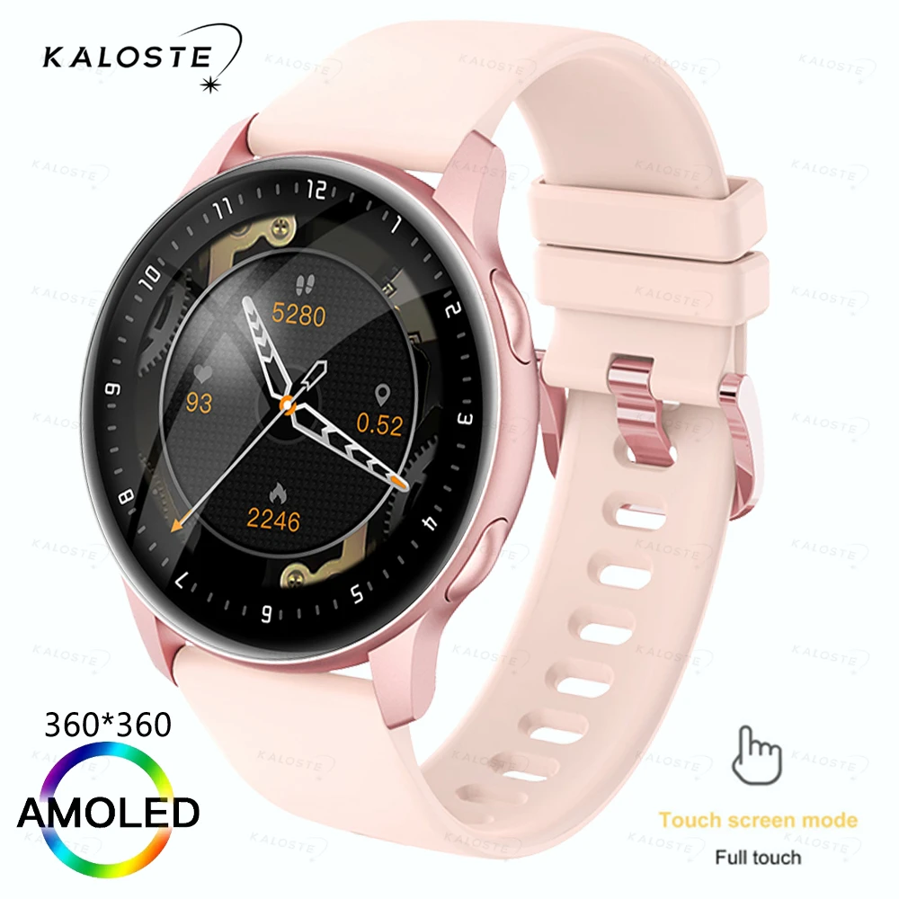 KALOSTE New Smart watch Men 360*360 AMOLED Full Touch Sport Fitness Tracker Women Smartwatch Clock Man For Huawei Xiaomi apple 