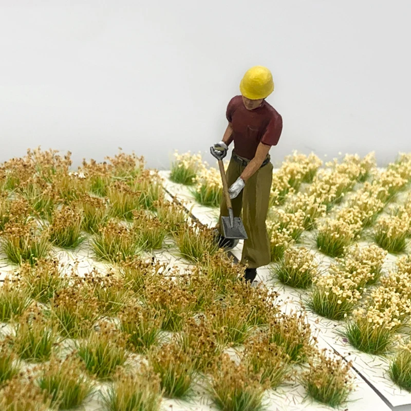 시뮬레이션 소형 잔디 클러스터 모델 부시 식물 재료 Diy 빌딩 모래 테이블 장면 레이아웃 디오라마 키트 1Box