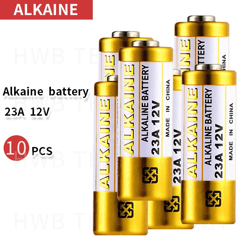 10pcs/Lot Small Alkaline Dry Battery 23A 12V