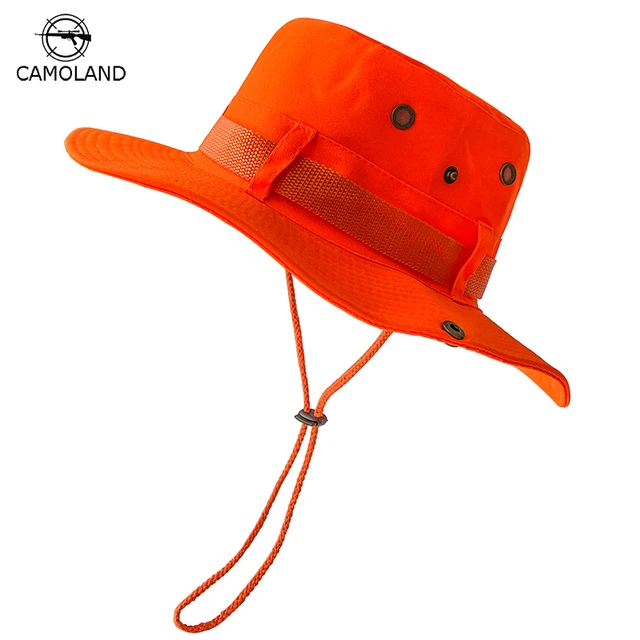 CAMOLAND Summer Sun Hats UV Protection Outdoor Hunting Fishing Cap for Men  Women Hiking Camping Visor Bucket Hat Fisherman Hat