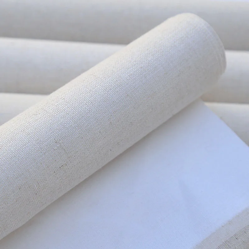 Custom Painting Canvas Painting Canvas Painting Canvas Board Professional Blank Canvas Painting Layer Acrylic Oil Painting Canvas Linen Blend Primed Art Supplies for Artist 1M One Roll