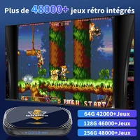 Console de jeux vidéo rétro EmuELEC 4.6+ATV 11 S905X4 : plus de 48 000 jeux et plus de 70 émulateurs pour PS1/PSP/N64/MAME/Sega Saturn. Sortie 4K UHD. 4