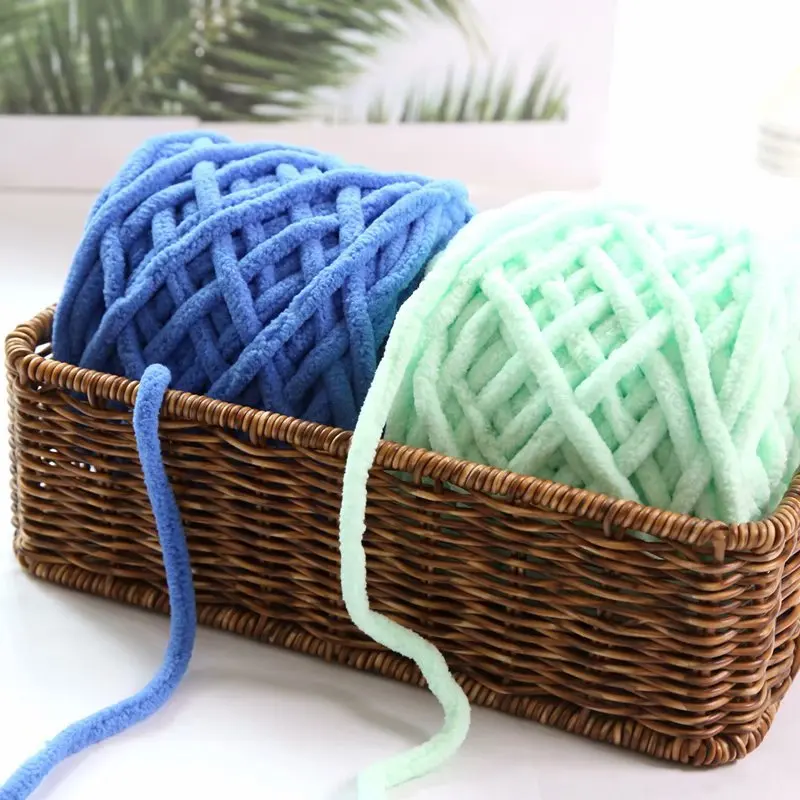 100g/Ball Chenille Chunky Yarn for Hand Knitting Soft Crochet Yarn