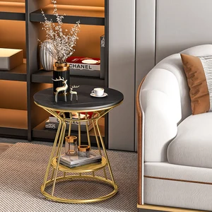 Мраморные Золотые круглые боковые столики для бистро, современный скандинавский прикроватный столик для гостиной, маленькие шкафы, японская мебель