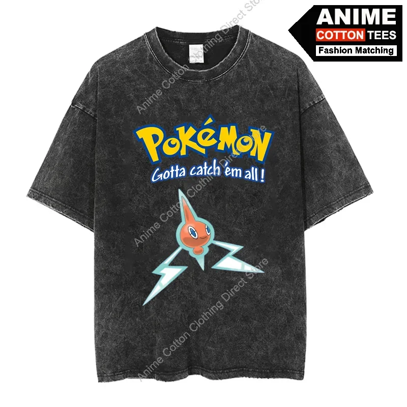 

Elf Baby Rotom T Shirt Cartoon Anime Print Clothes Tops Y2k Harajuku Casual Unisex Oversized T-shirt Cotton Tees