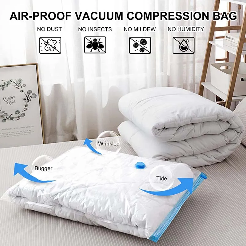 Vacuum Storage Bags Space Saving Bags for Comforters Clothes