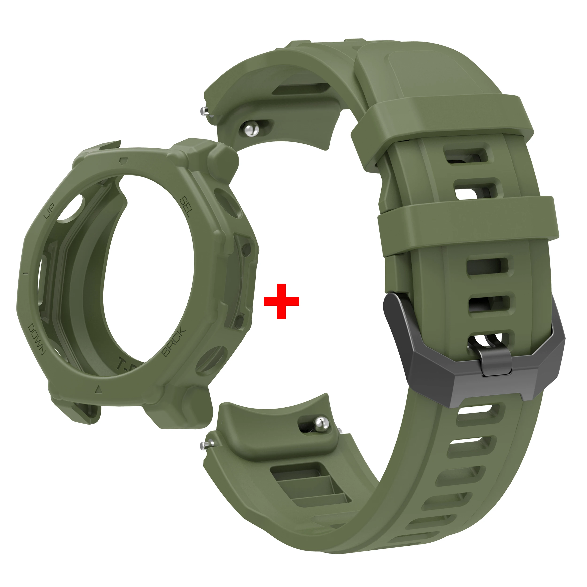 Silicone Strap with Protective Case