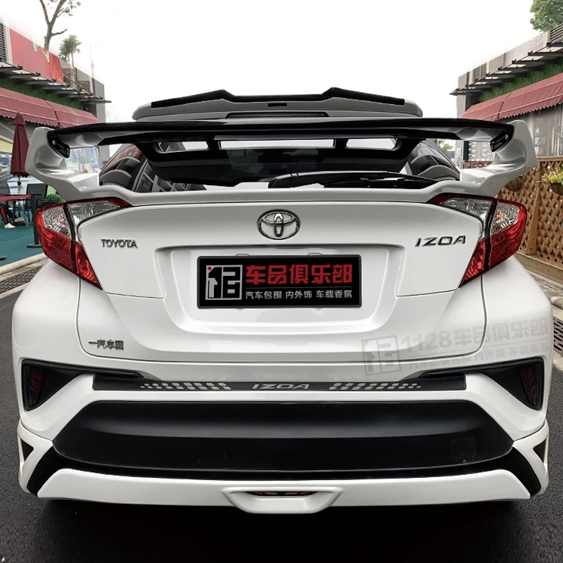 

Car Styling High Quality ABS Plastic Unpainted Color Rear Spoiler Trunk Lip Wing For Toyota CHR C-HR 2016 2017 2018 2019