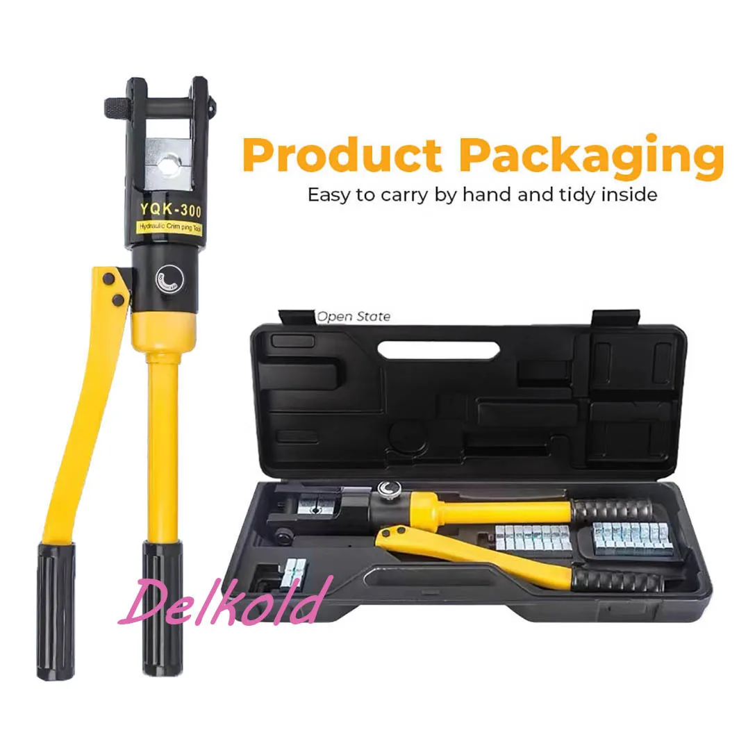 

YQK-120 Hydraulic Crimping Tool with Crimping Range from 10-120MM2 Hydraulic Crimping Plier for Cable Lug CU/AL Connectors