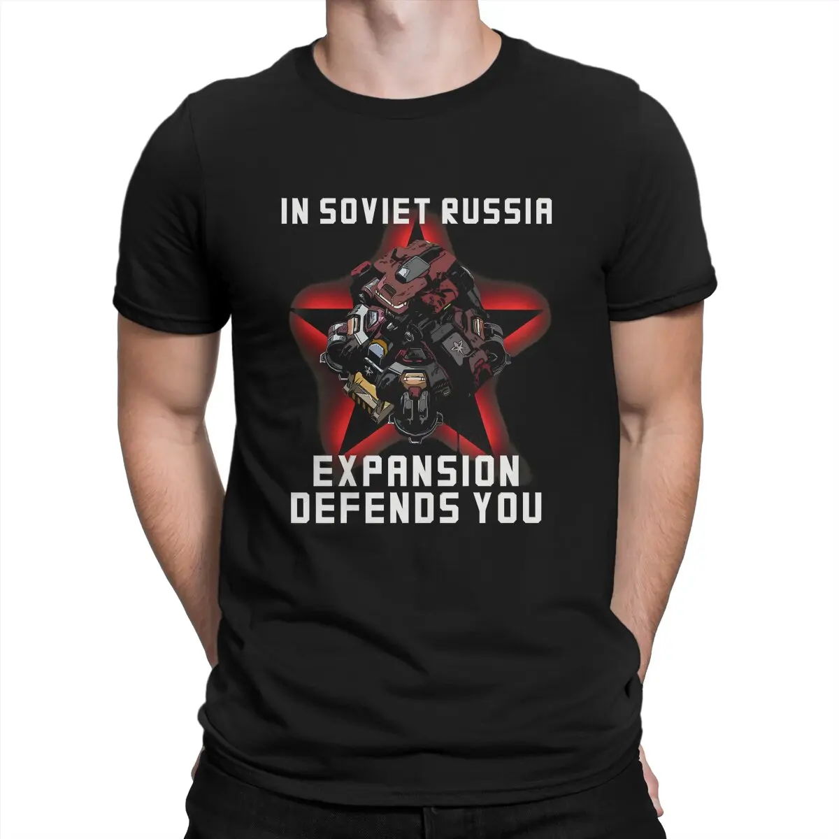 Starcraft Game Planetary Fortress Tshirt Graphic Men Top Vintage Punk Summer Clothing Cotton Harajuku T Shirt