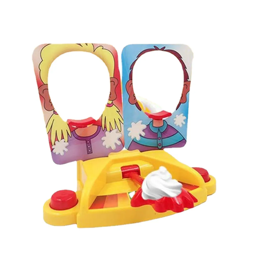 Gadgets Prank Gags Jokes Anti Stress Toys Pie Face Game Whipped Cream in the Face Family Board Game for Kids Funny Party