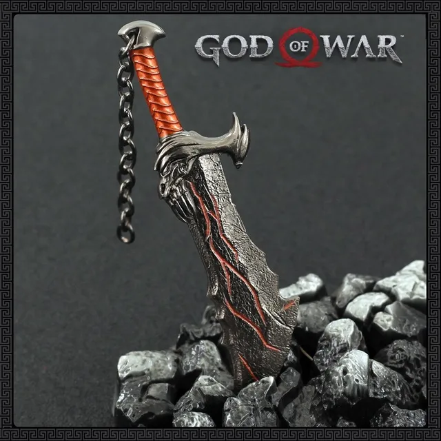God of War Kratos The Leviathan Axe Game Ghost of Sparta Anime Katana Keychain Weapon Model Toys for boy Game for child Boy Gift 5