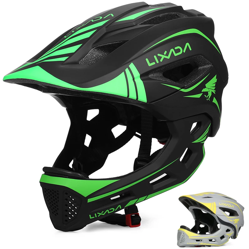 Kids Safety Cycling Helmet with Detachable Full Face Design