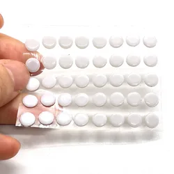 40Pcs Small Dots Universal Mouse Skates - Enhanced Mouse Foot Glide Stickers - 40pcs (White)