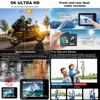 5K 4K60FPS Action Camera 50MP 2" Touch Dual Screen 5X Zoom Wi-Fi EIS 170° DVR Webcam Wireless Mic 30M Waterproof Sport Camera 3