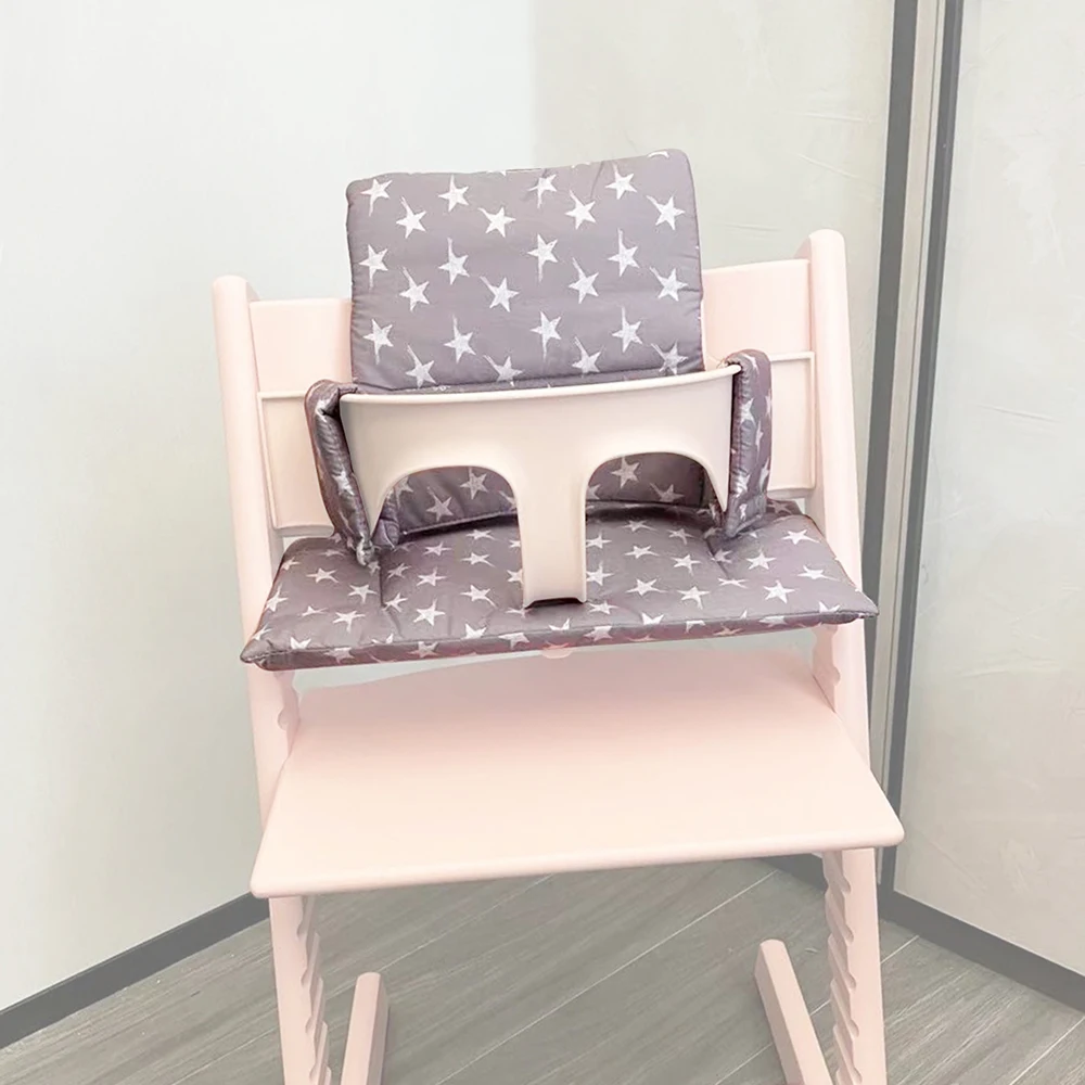 Baby Cushion For Stokke Tripp Trapp Highchair Dinner Chair Child Bench Seat Backrest Cloth Cover Replacement Accesssories