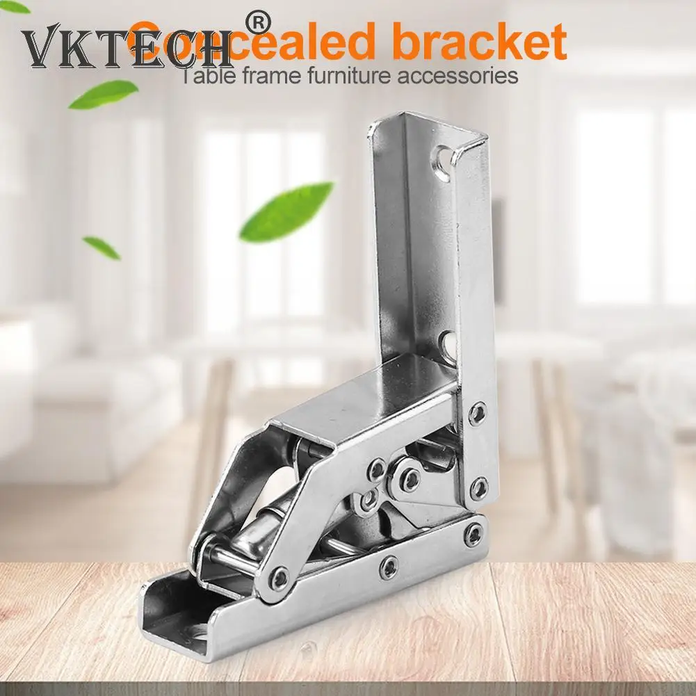 90 Degree Iron Folding Hinge Table Leg Brackets Foldable for Chair Extension Tables Self Locking Fold Feet Hinges |
