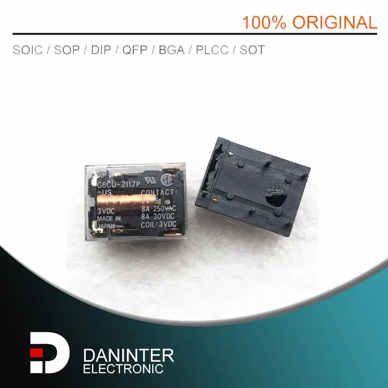 

2Pcs/Lot NEW G6CU-2117P-US G6CU-2117P 3VDC G6CU-2117P-US-3VDC 6PIN