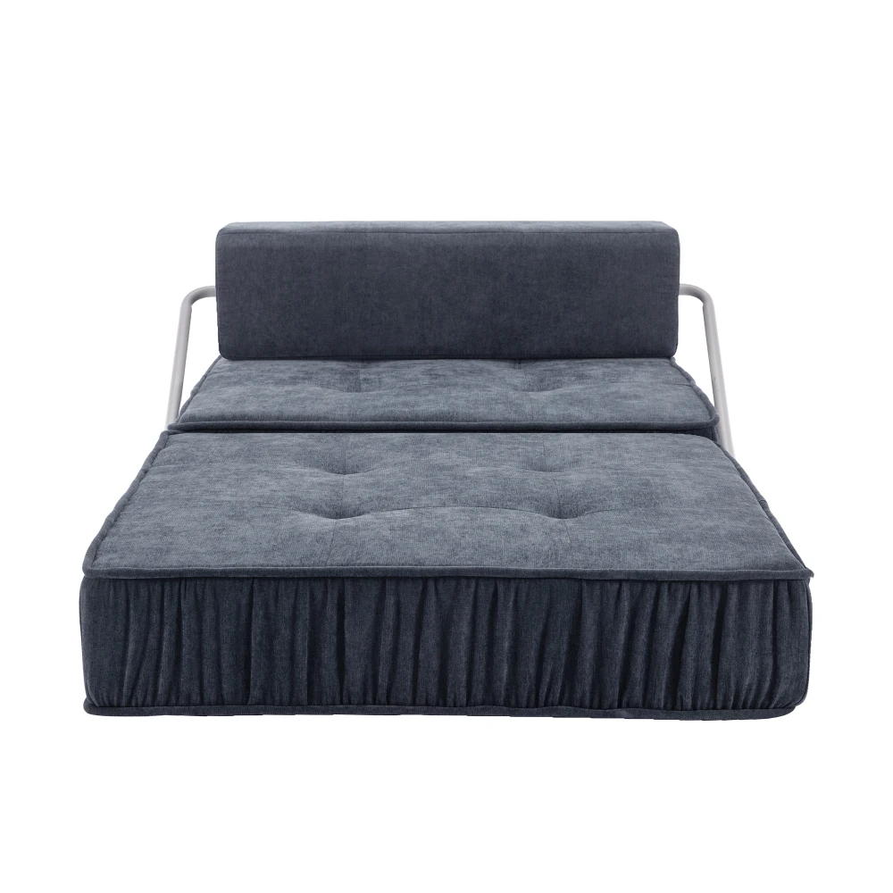 PINGGO Klappbares Sofa Futon Schlafsessel Konvertierbare Bodencouch Schlafmatratze Abnehmbares Rückenkissen für Wohnzimmer – Detail 35