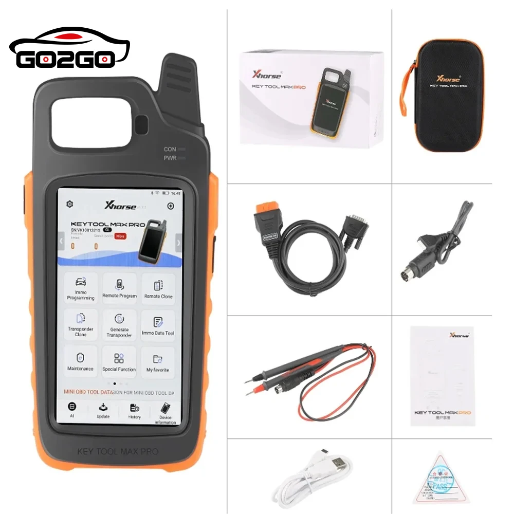 

Xhorse VVDI Key Tool Max PRO содержит ключевой инструмент Max и Mini OBD функции добавления CAN FD, напряжения и утечки тока