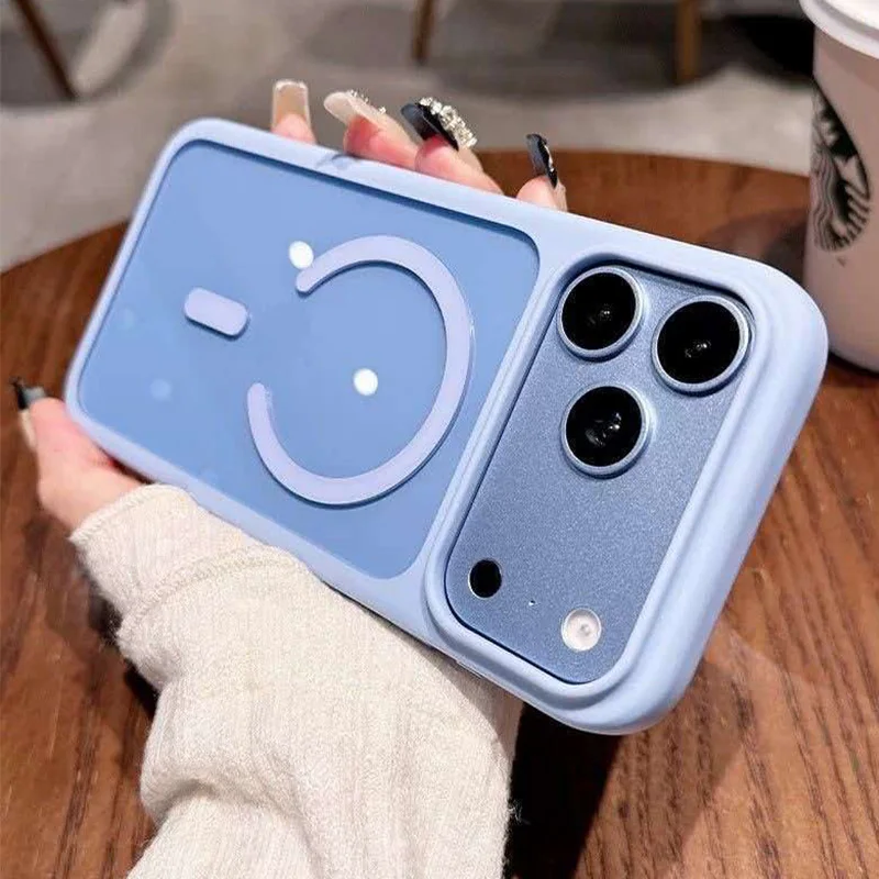 Magsafe-Compatible Clear Shockproof Phone Case with Magnetic Wireless Charging Capability