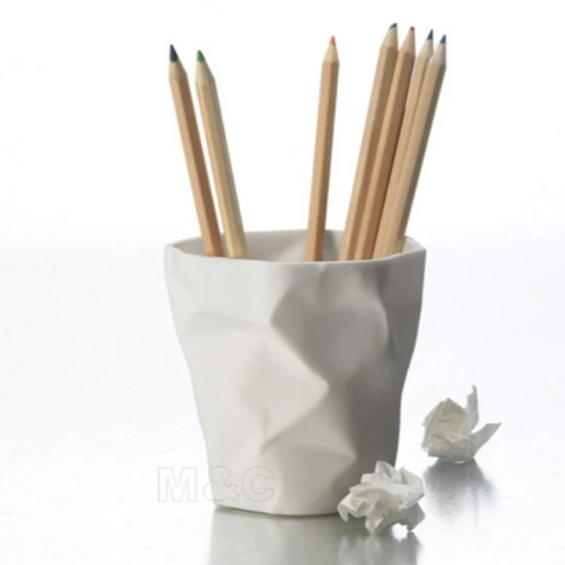 3 Color Pen Pencil Pin Gel Pen Ball Piont Pen Desk Decoration Organizer Stationery Holder, Pen Holder,Flower Pot 4