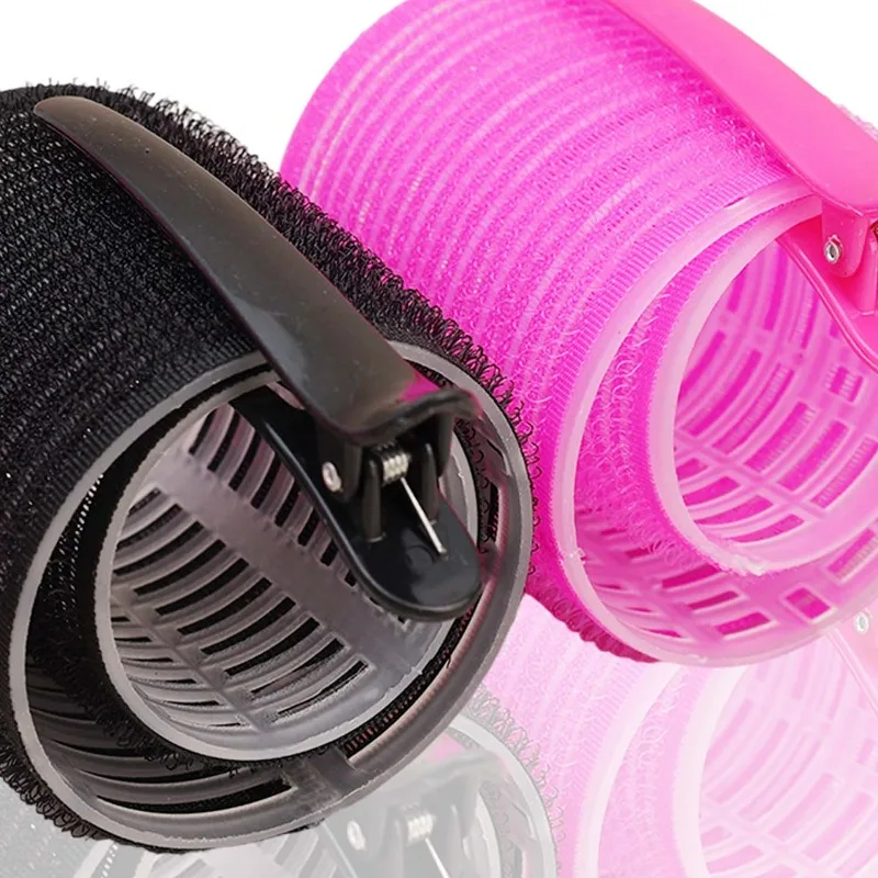 Plastic Hair Curling Rollers Set with Clips for Heat Free Styling