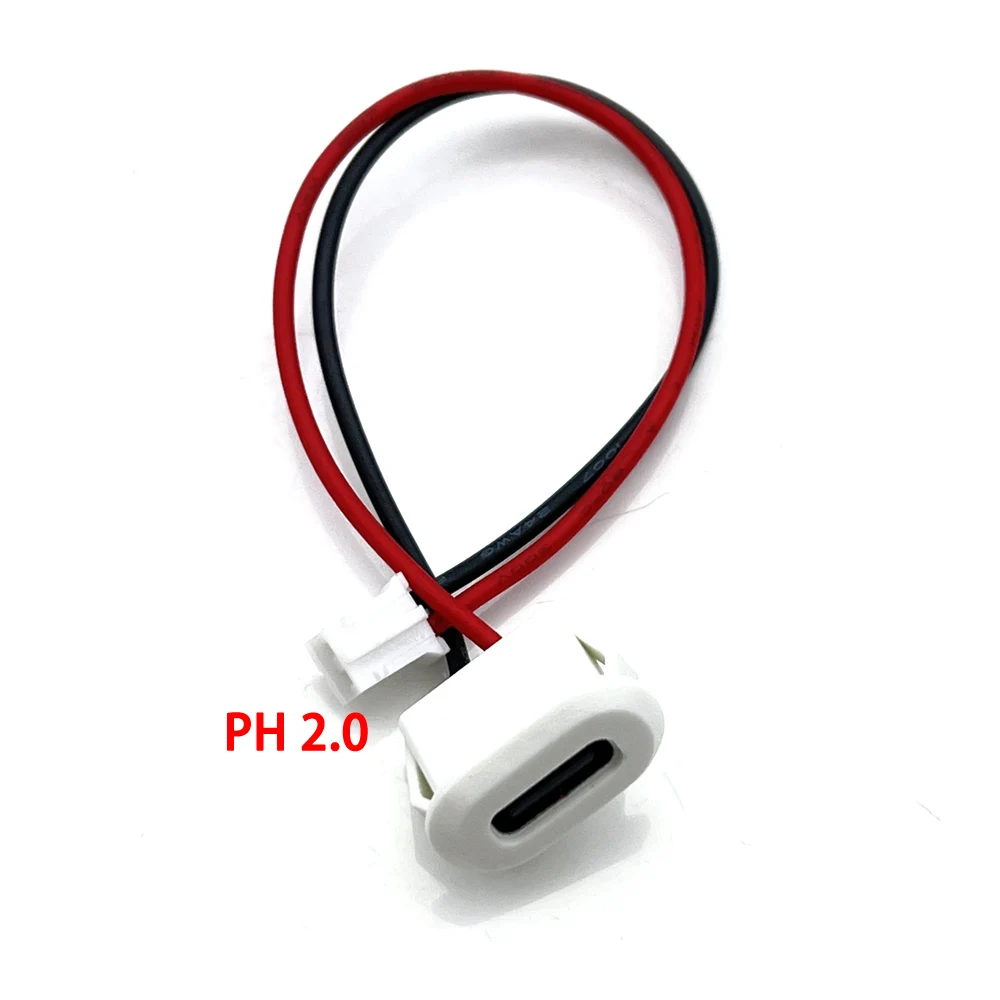 Chenyang Confezione Da 10 Connettori USB-C DIY 2.0 - Tipo C 4 Pin Per Riparazione Cavi - Diametro 3.0 Mm