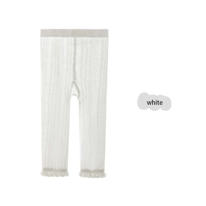 Girls Thin Mesh Lace Leggings for Summer