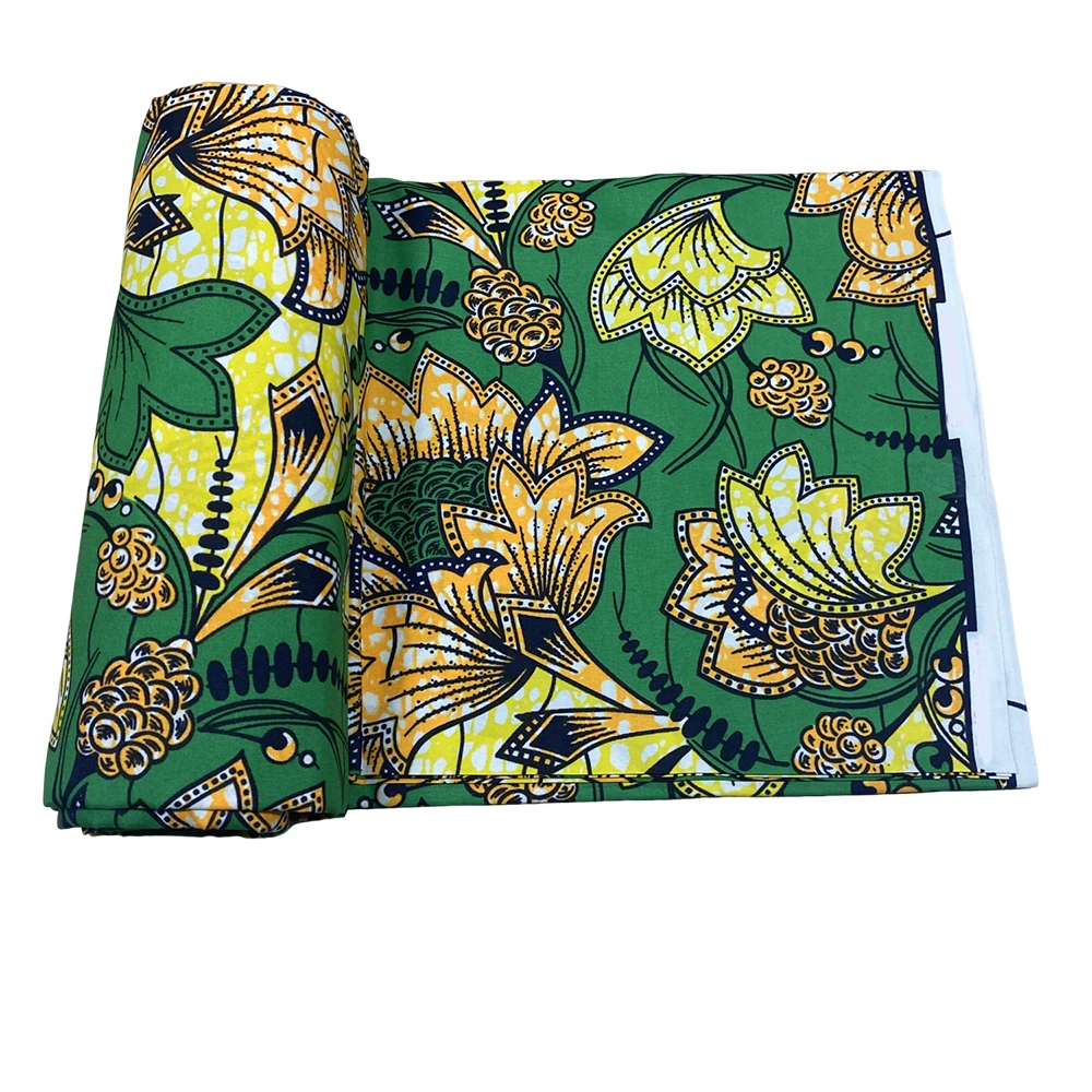 Traditional African Polyester Ankara Batik Fabric for Women African Batik Fabric