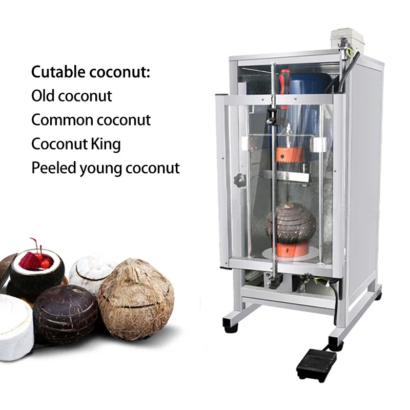 Fully Automatic Coconut Machine FC-YZQ7 Commercial Lid Cutting Coconut Machine Electric Shelling