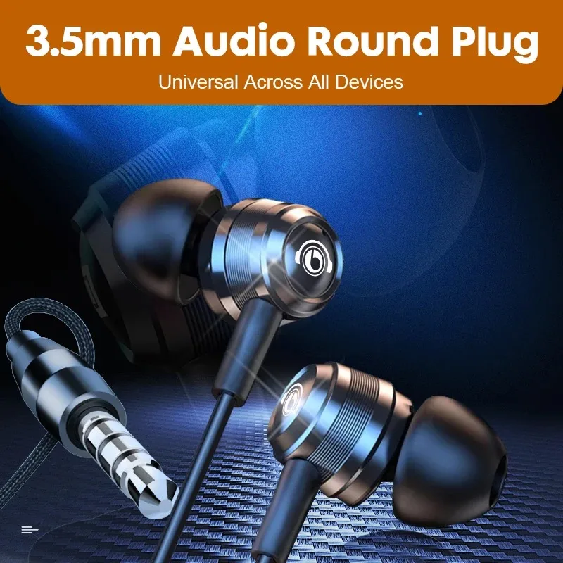 EARDECO Wired HIFI Earphones with Surround Sound & Noise Reduction