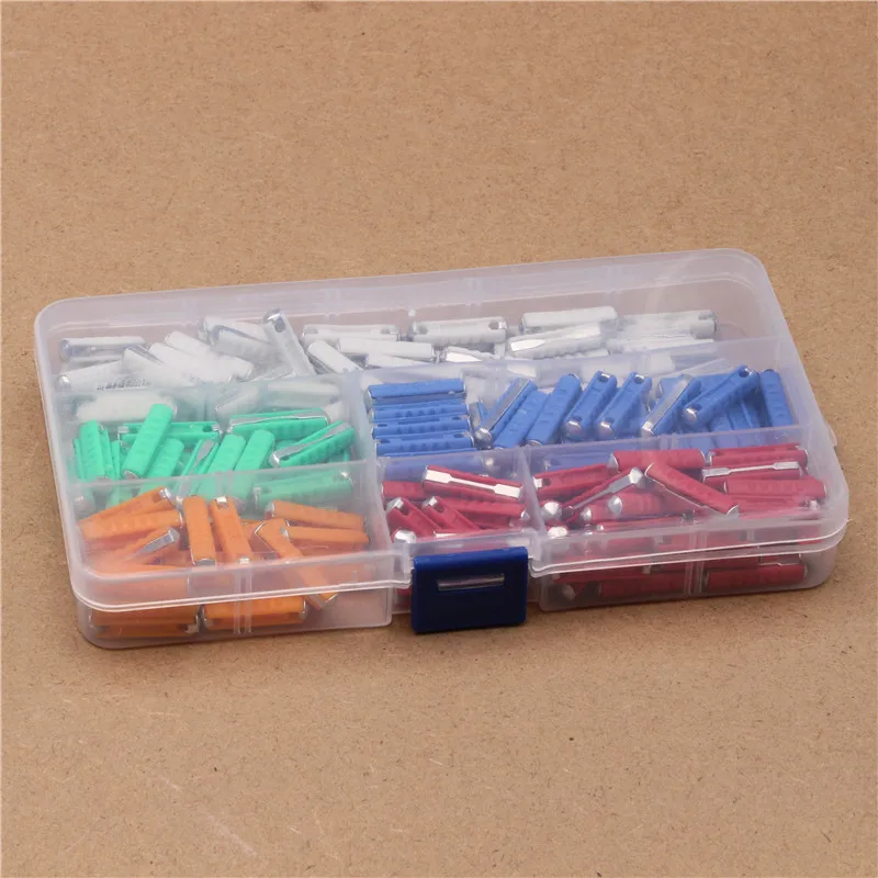10/200PCS Continental Auto Sicherungen Typ Für Vintage, Klassische Autos Klinge Alten Stil Europäischen Automotive Sicherung Set 5/8/10/16/25AMP 6MM – Detail 10